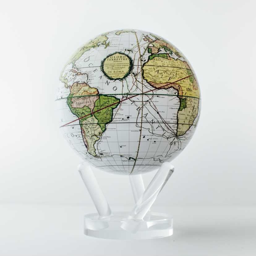Antique Cassini White Globe - Image 13