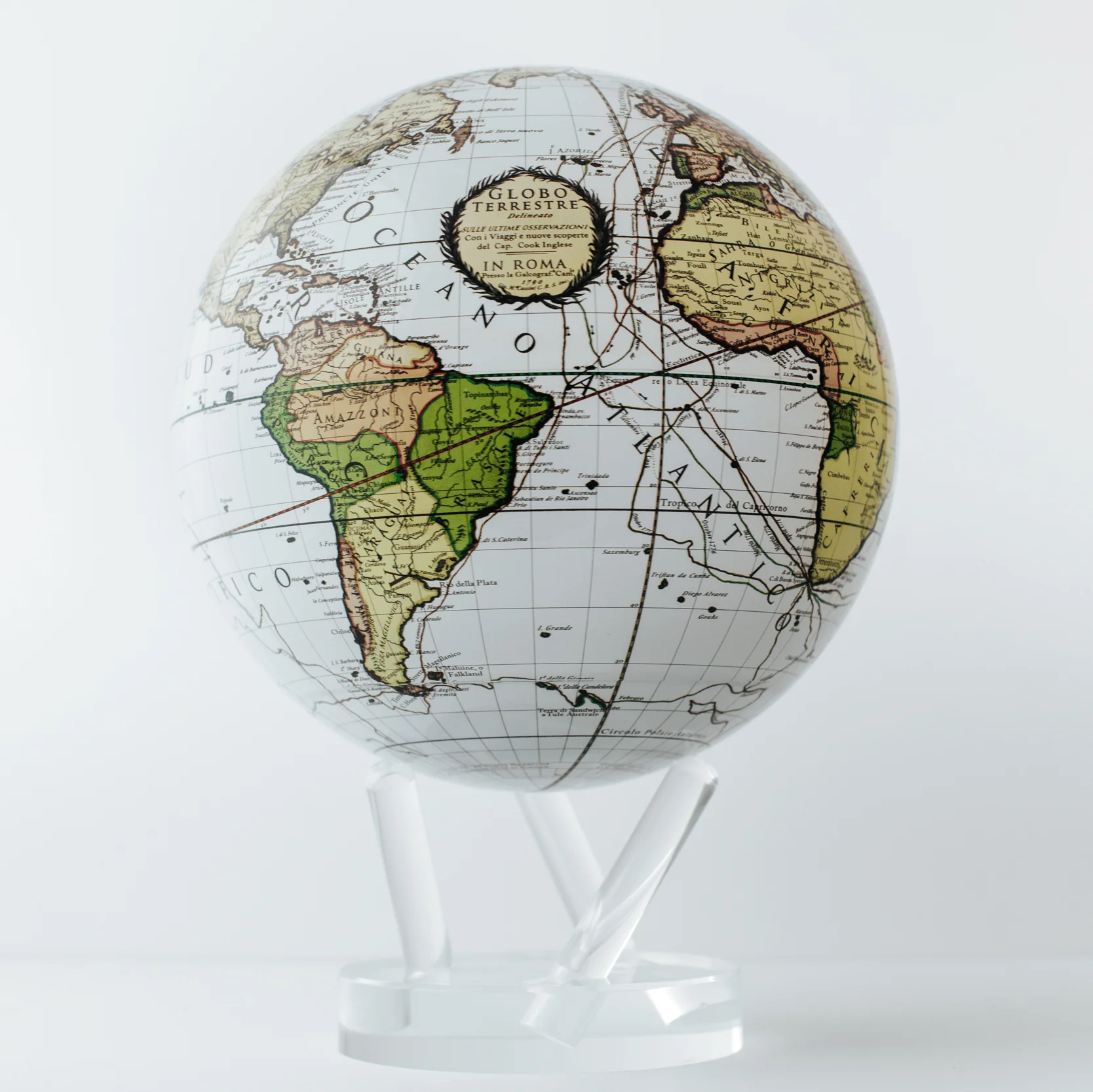 Antique Cassini White Globe - Image 17