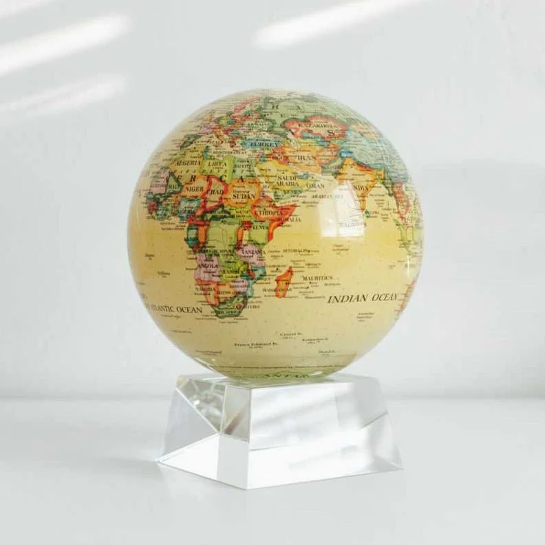 Antique Yellow Political Map Globe - Image 18