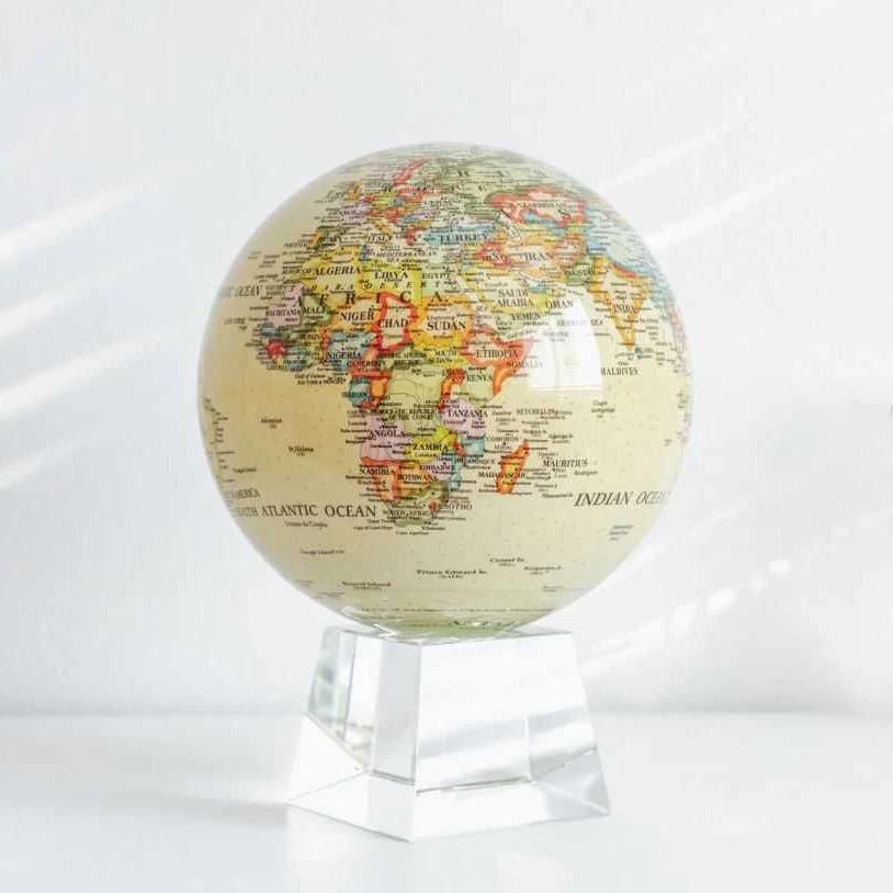 Antique Yellow Political Map Globe - Image 20