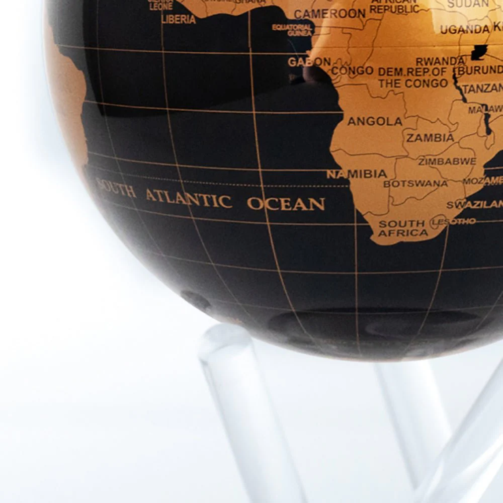 Jet Black & Gold Globe - Image 6