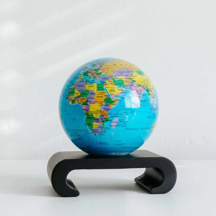 Ocean Blue Political Map Globe - Image 10