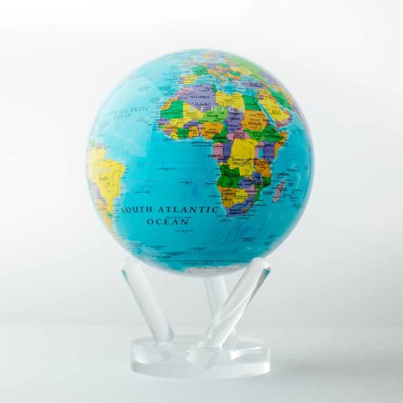 Ocean Blue Political Map Globe - Image 14