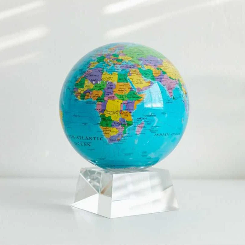 Ocean Blue Political Map Globe - Image 16