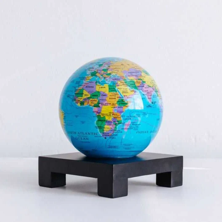 Ocean Blue Political Map Globe - Image 8