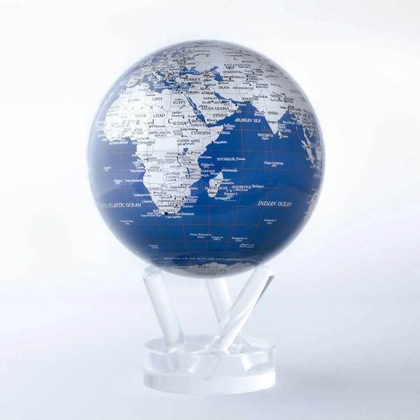 Royal Blue & Silver Globe - Image 15