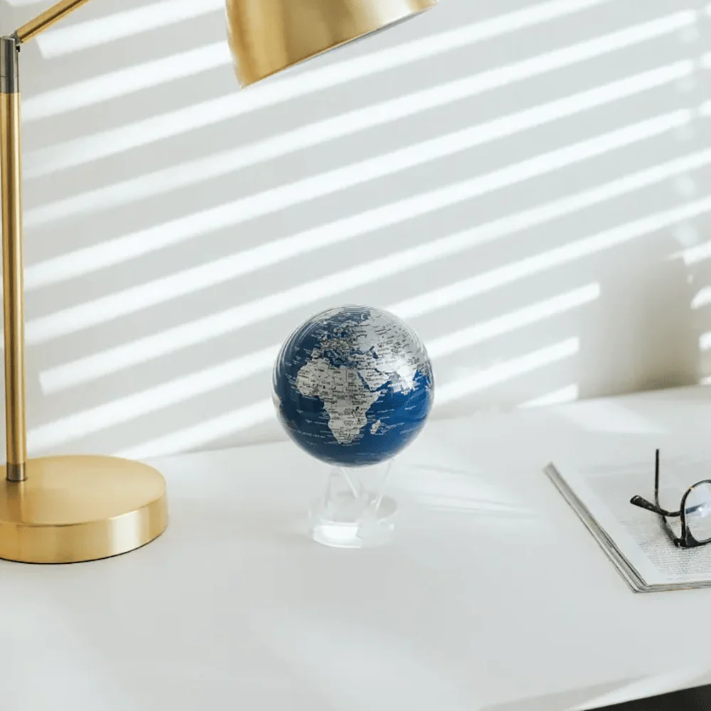 Royal Blue & Silver Globe - Image 3