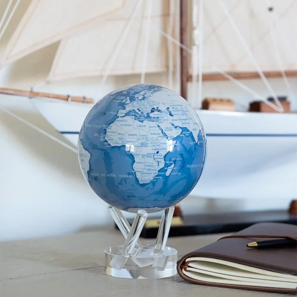 Sky Blue and White Globe - Image 3
