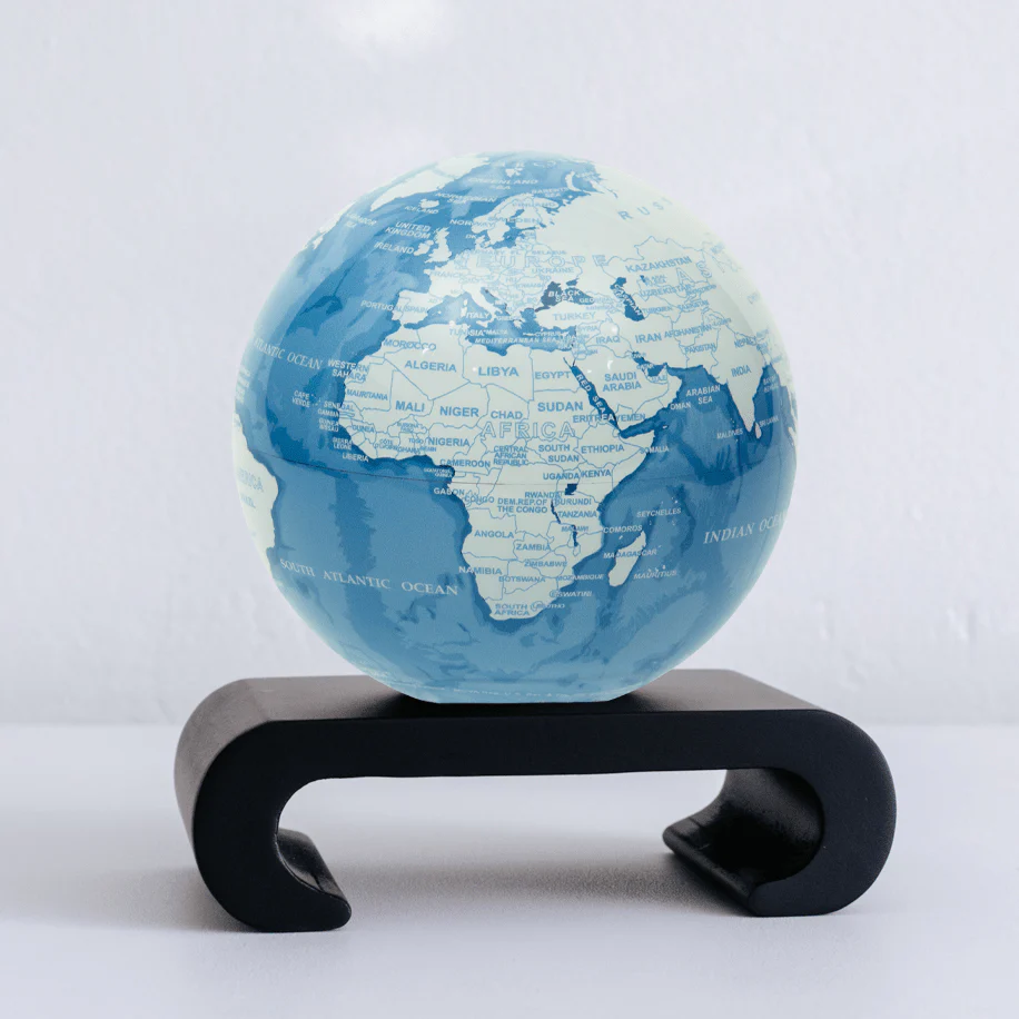 Sky Blue and White Globe - Image 9